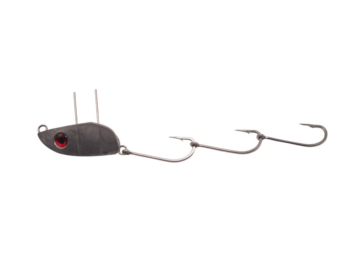 chin weight hooks 85g with 2 x 7/0 s/s and treble stinger for catching Mr Bait Weighted wide gap weedless swimbait hooks designed for a variety of fresh Epic Ballyhoo Pin Rig |