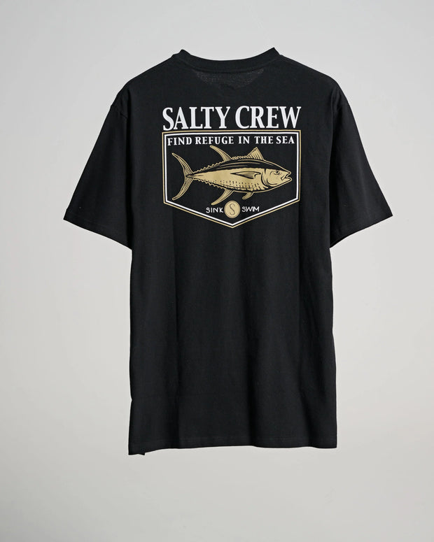 Salty Crew Angler Standard Tee Black