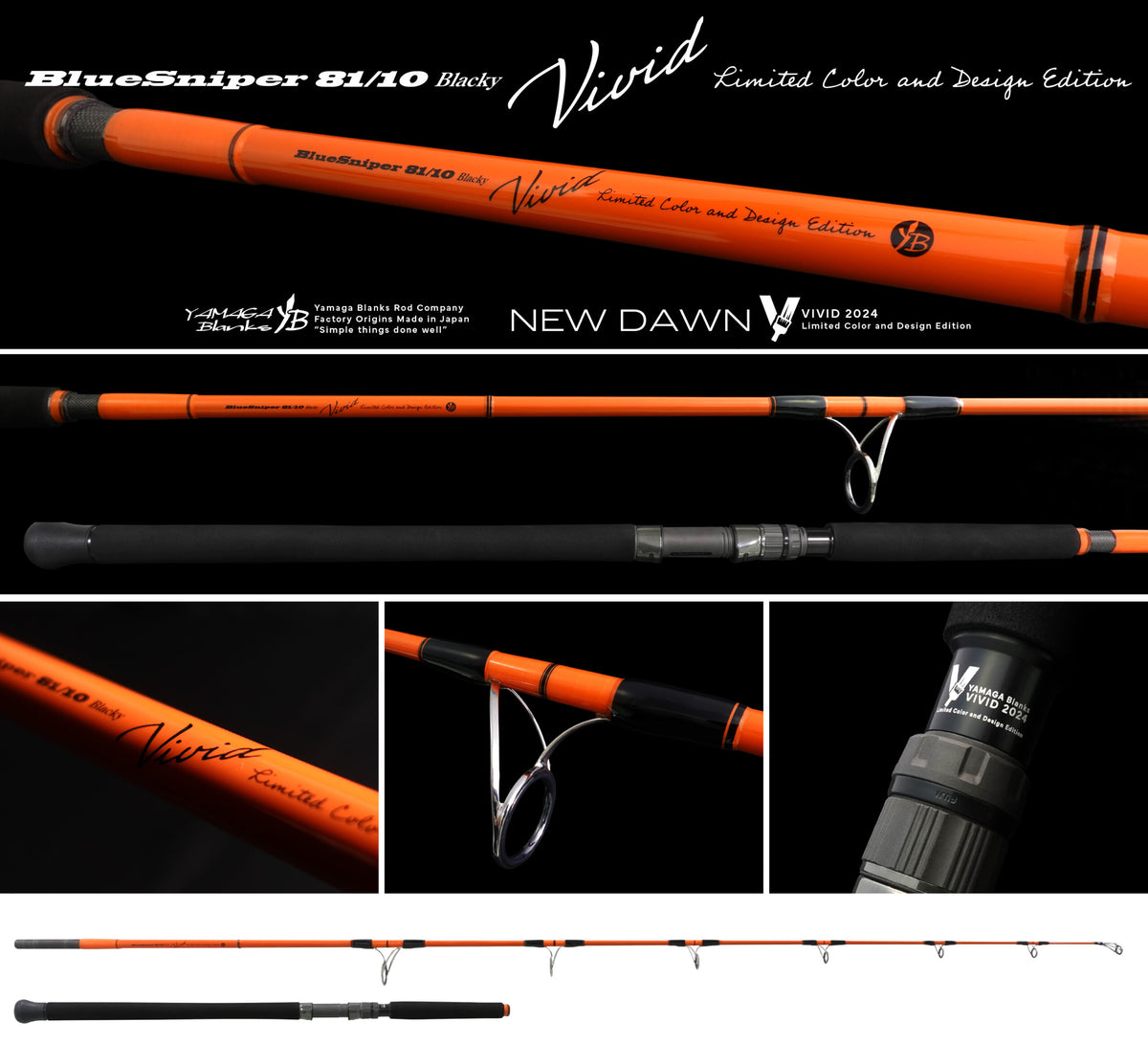 BlueSniper 81/6 Blacky (TUNA Model) Yamaga Blanks Blue Sniper 81/6