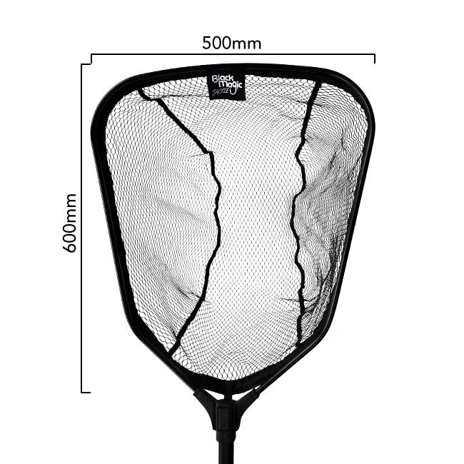 Black Magic Short Handle Net with Belt/Bungee Clip