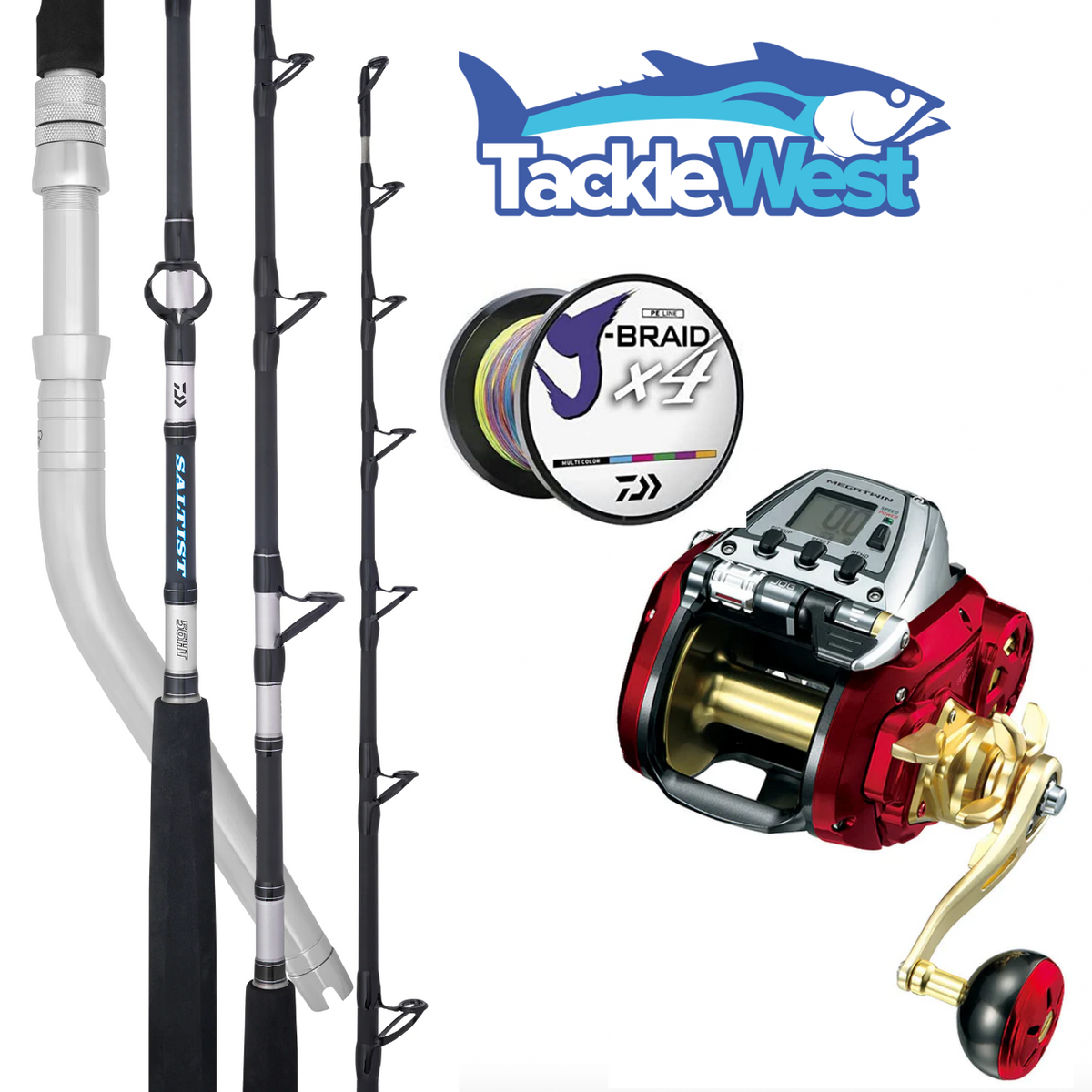 Daiwa Seaborg 800 Saltist Combo – TackleWest