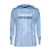 Nomad Design Hooded Tech Shirt Camo Blue - TackleWest 