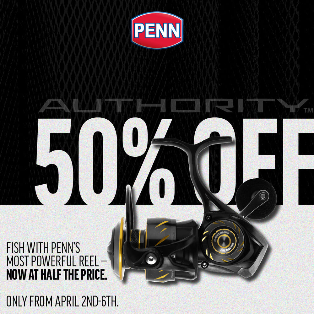 50 off fishing reels PENN Authority Reels – 50% OFF at TackleWest (2–6 April Only)