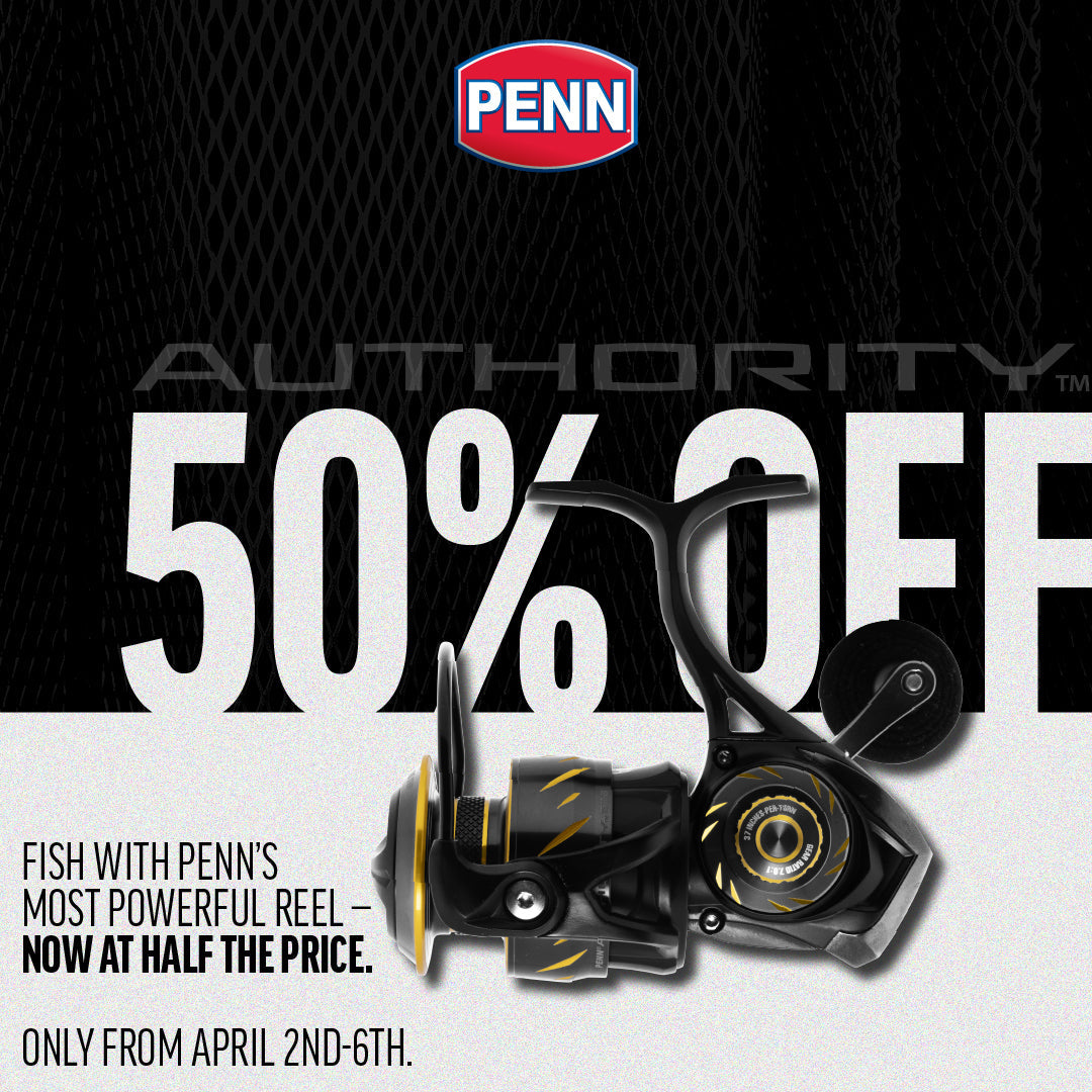penn authority spinning reel stores Spin durable CNC machined stainless main and pinion gears Authority Spinning - 3500 Spin
