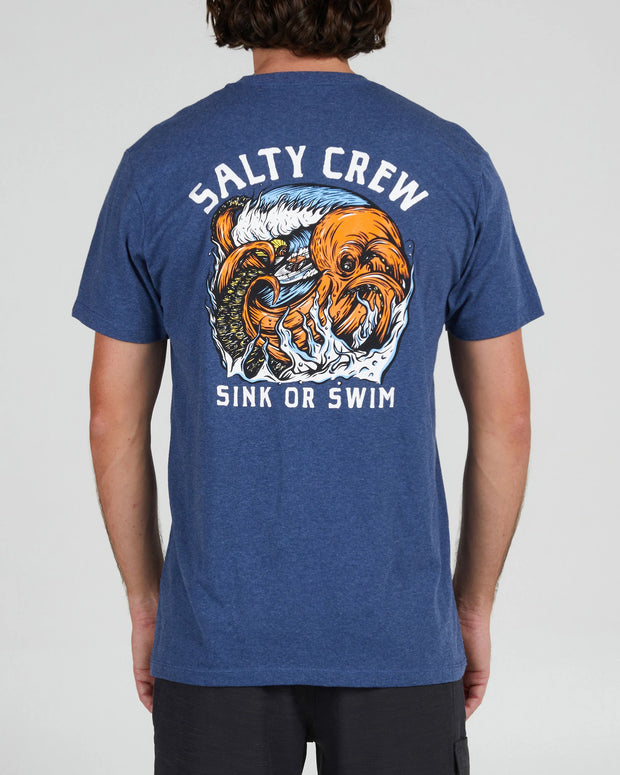 Salty Crew Tsunami SS Tee Navy Heather