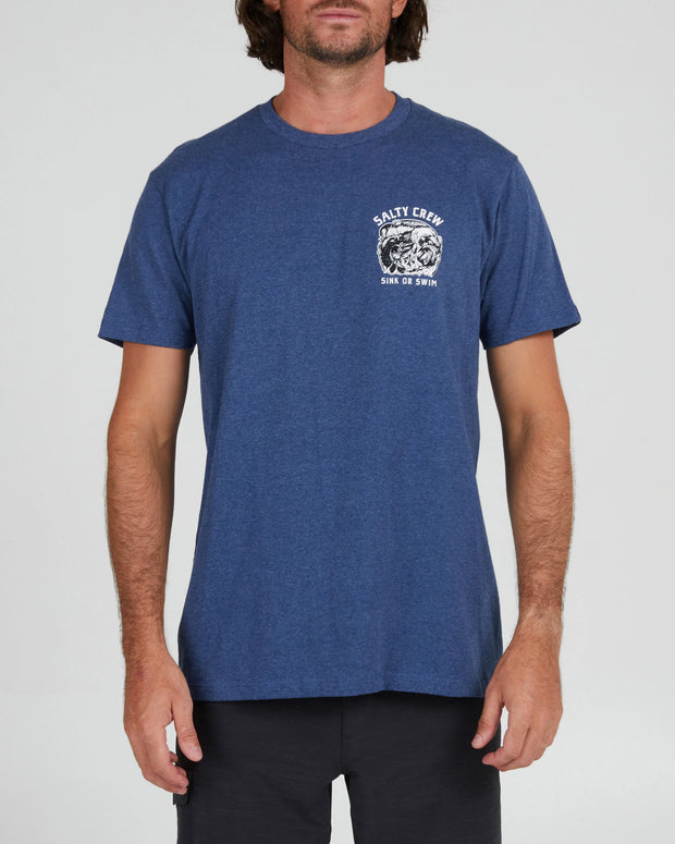 Salty Crew Tsunami SS Tee Navy Heather