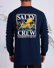 Salty Crew Ink Slinger Std LS Tee Navy