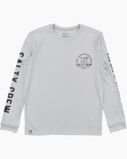 Salty Crew Lateral Line Sunshirt Boys Silver