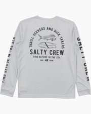 Salty Crew Lateral Line Sunshirt Boys Silver