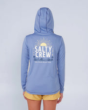 Salty Crew Cruisin Hooded Sunshirt Blue Dusk