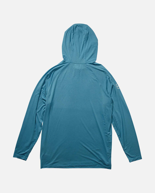 Salty Crew Mariner Hood Tech Tee Azul Blue