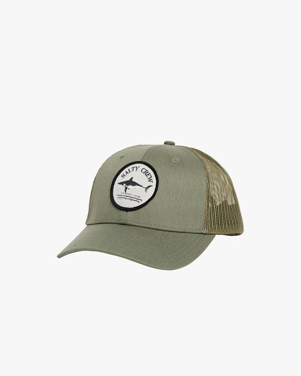 Salty Crew Bruce Retro Trucker Hat Kelp Green