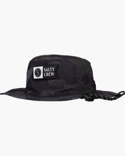 Salty Crew Alpha Tech Boonie Hat Black Camo