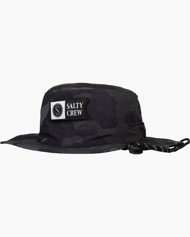 Salty Crew Alpha Tech Boonie Hat Black Camo