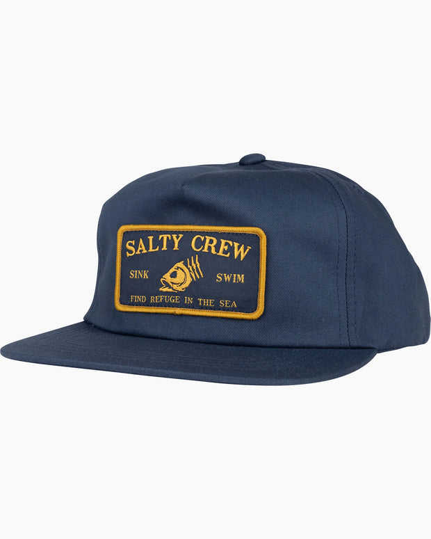 Salty Crew Fishhead 5 Panel Hat Navy