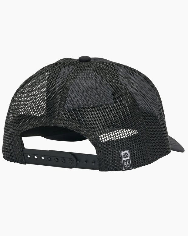 Salty Crew Baited Retro Trucker Cap Black