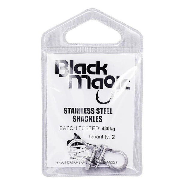Black Magic Stainless Steel Shackles 430kg 2-pack
