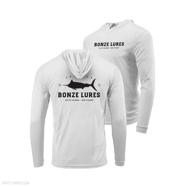 Bonze UV Grander Hooded Sunshirt White