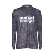 Nomad Design Collared Fishing Jersey Charcoal Camo