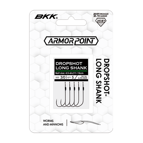 BKK Armor Point Dropshot Long Shank Hooks 5-pack