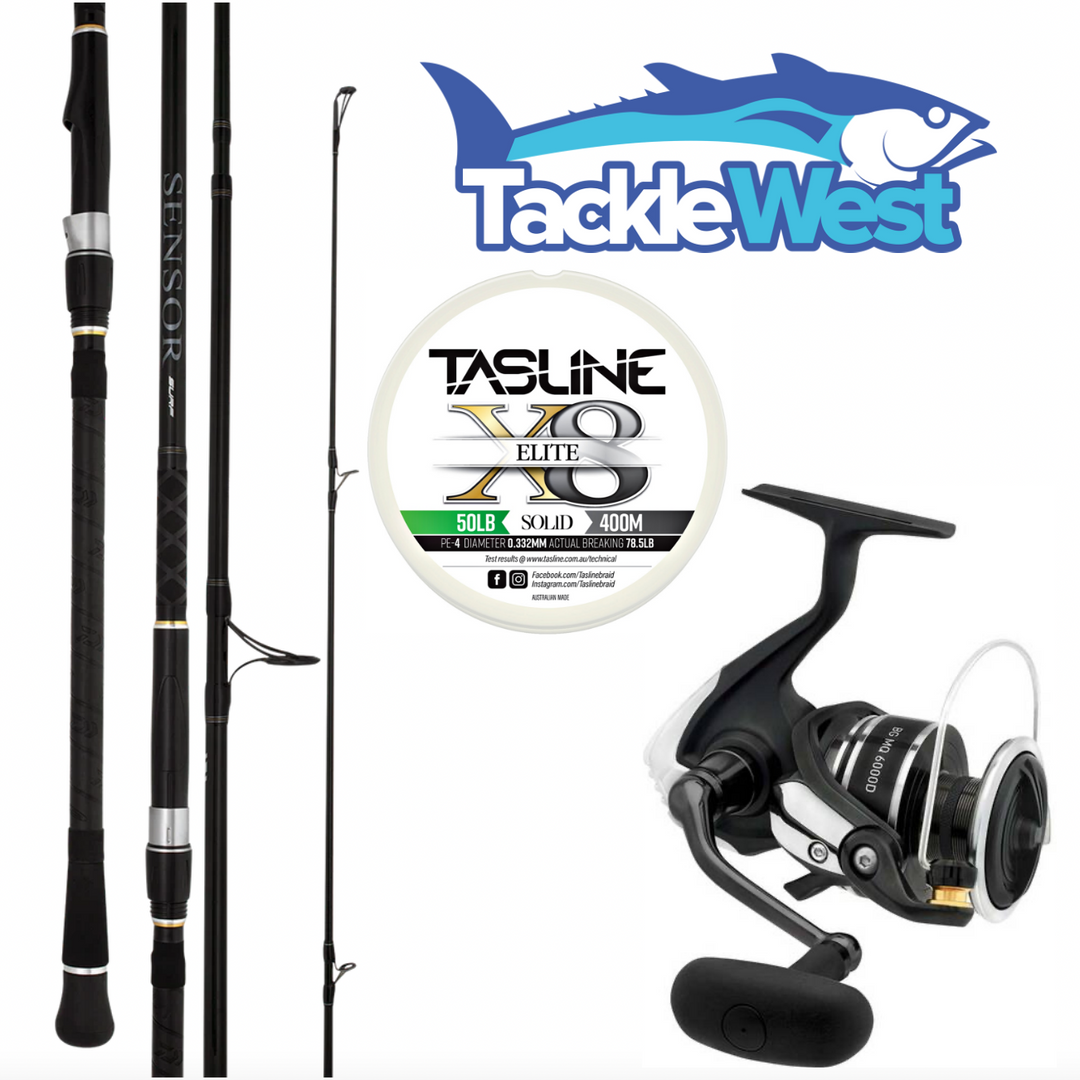 daiwa sensor spin combo D-SHOCK SPINNING Shock Spin combo gets you on the water without breaking the bank Daiwa SENSOR 8ft SPIN ROD