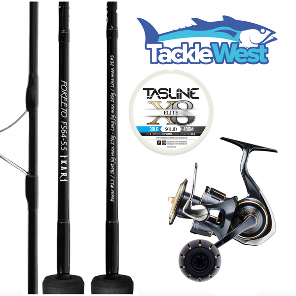 Daiwa 23 Saltiga / Zenaq Ikari SPJ Combo Package