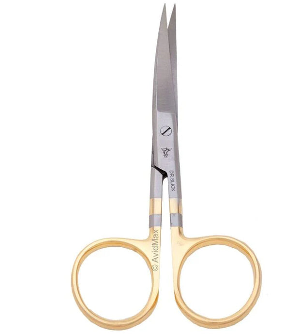 Dr Slick SHC45G Serrated Hair Scissors Curved Gold 4.5in