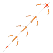 Hookem Flip Flop Teaser 7in Exciter Bird with 7 and 5in Squids