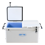Icey Tek Split Lid Cooler 90 litre White