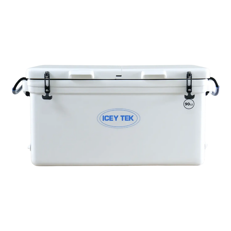 Icey Tek Split Lid Cooler 90 litre White
