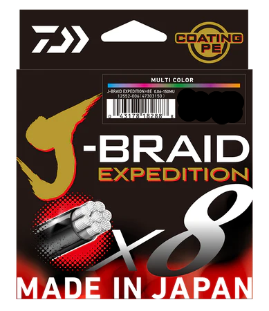 Daiwa J Braid Expedition X8 150m Multi