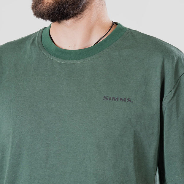 Simms Logo Tee Green