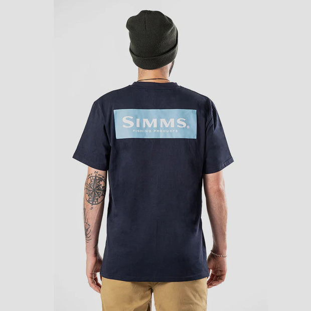Simms Logo Tee Navy
