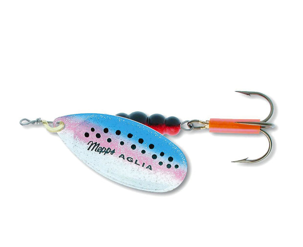 Mepps Aglia Fluoro Rainbow Silver
