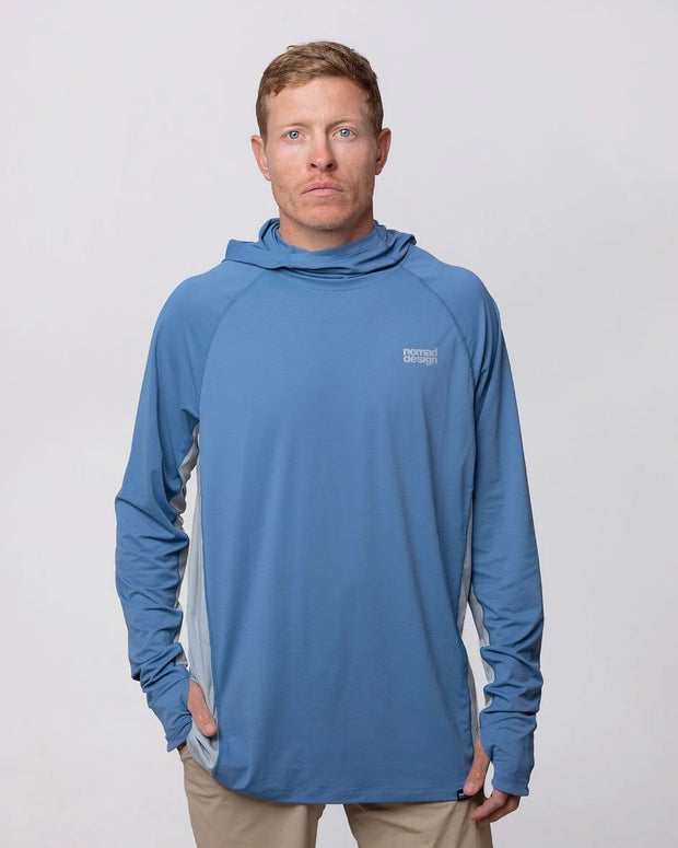 Nomad Design Hooded Solar Pro Sunshirt Blue Steel
