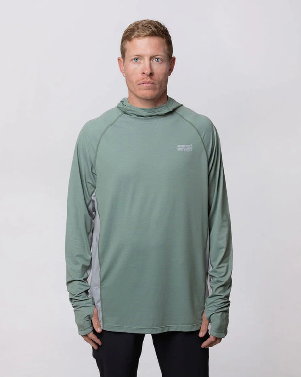 Nomad Design Hooded Solar Pro Sunshirt Sage Green