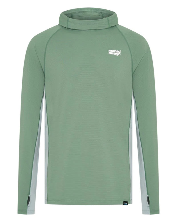 Nomad Design Hooded Solar Pro Sunshirt Sage Green