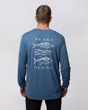 Nomad Design Tech Odyssey Fishing Shirt Blue