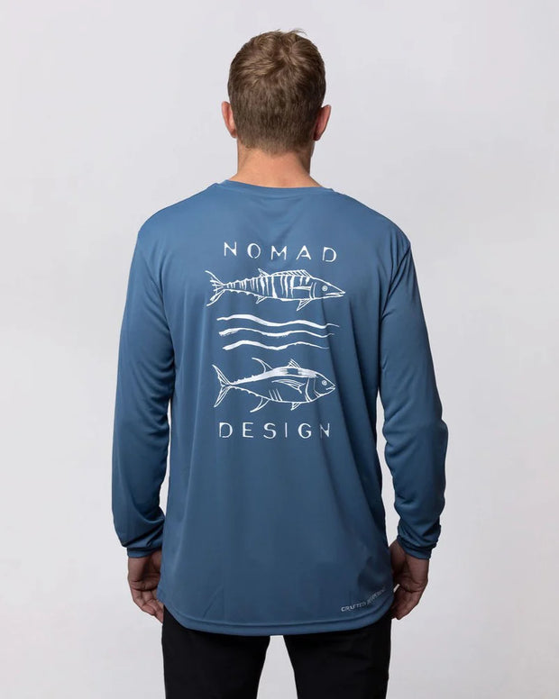 Nomad Design Tech Odyssey Fishing Shirt Blue