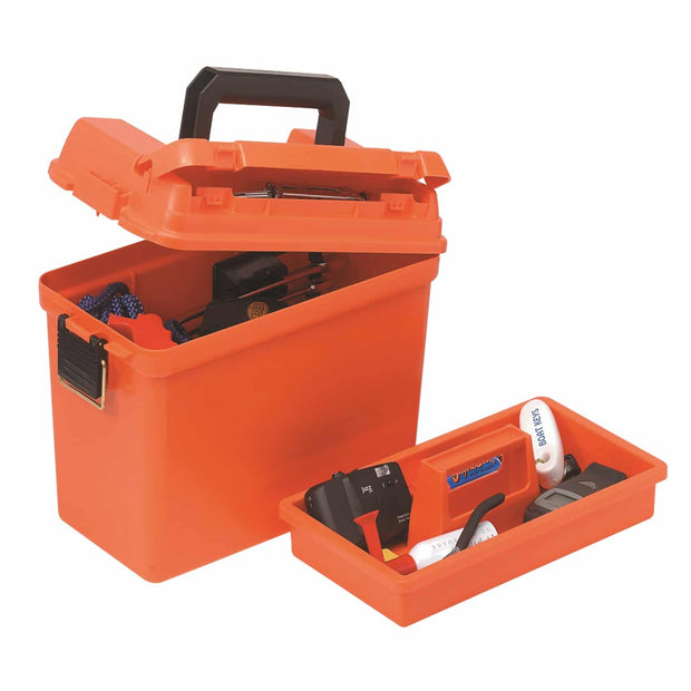 Plano Emergency Water Tight Box with Tray Orange