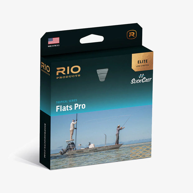 Rio Elite Flats Pro 6ft Stealth Tip Fly Line Clear/Aqua/Orange/Sand