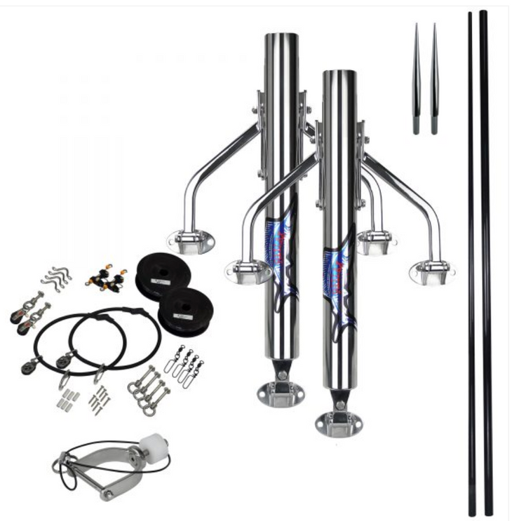 Reelax Reef S/S 550 Outrigger 3K Carbon Poles Kit 5.5m