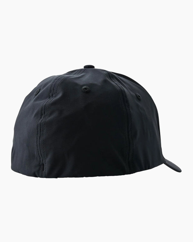 Salty Crew Alpha Flag Elastic 6 Panel Cap Black