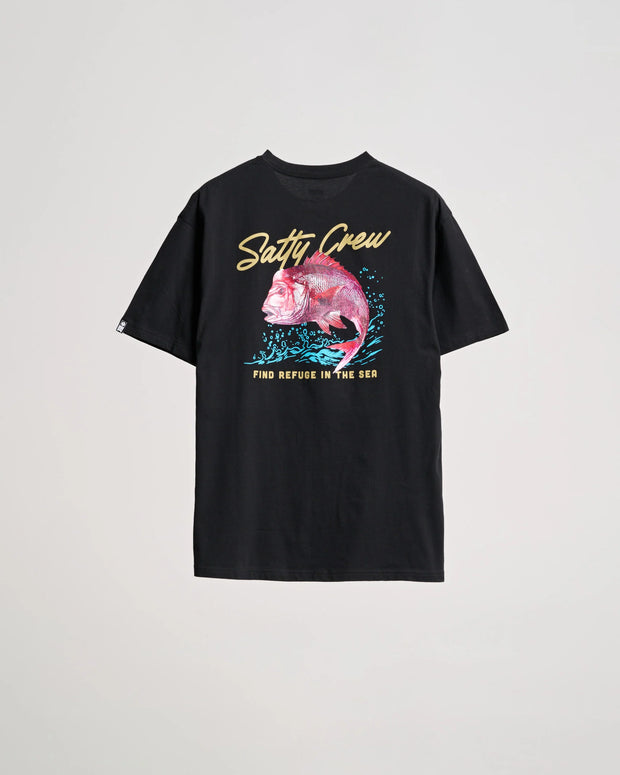 Salty Crew Snapper Premium SS Tee Black