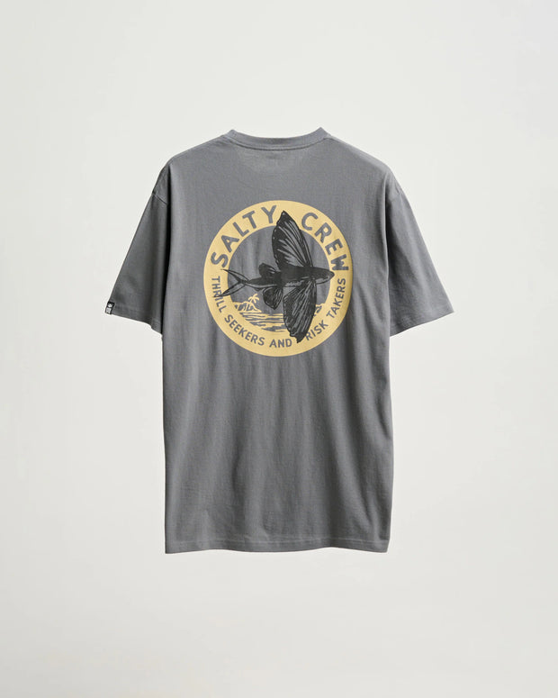 Salty Crew Fly By Standard SS Tee Charcoal