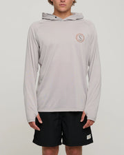 Salty Crew Tentacles Hood Sunshirt Stone Grey