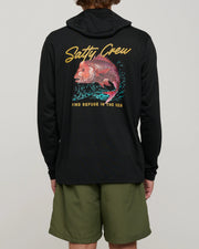 Salty Crew Snapper Hood Sunshirt Black