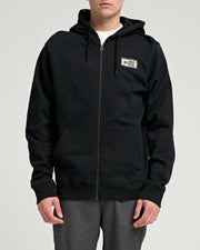 Salty Crew Topstitch Zip Fleece Black
