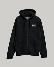 Salty Crew Topstitch Zip Fleece Black