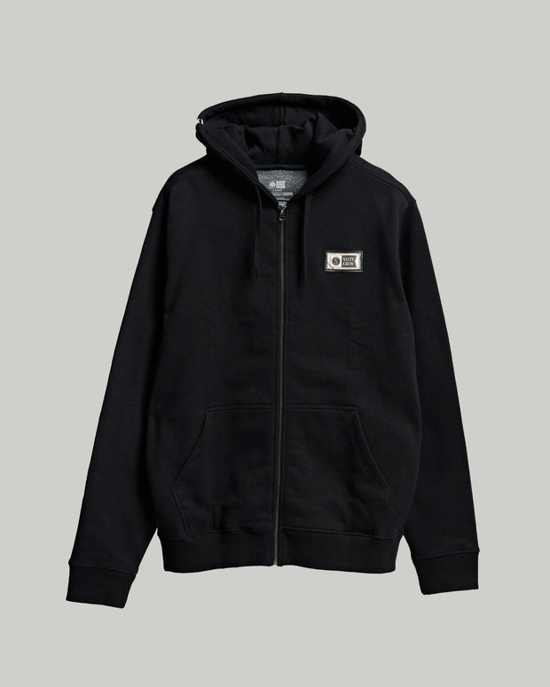 Salty Crew Topstitch Zip Fleece Black